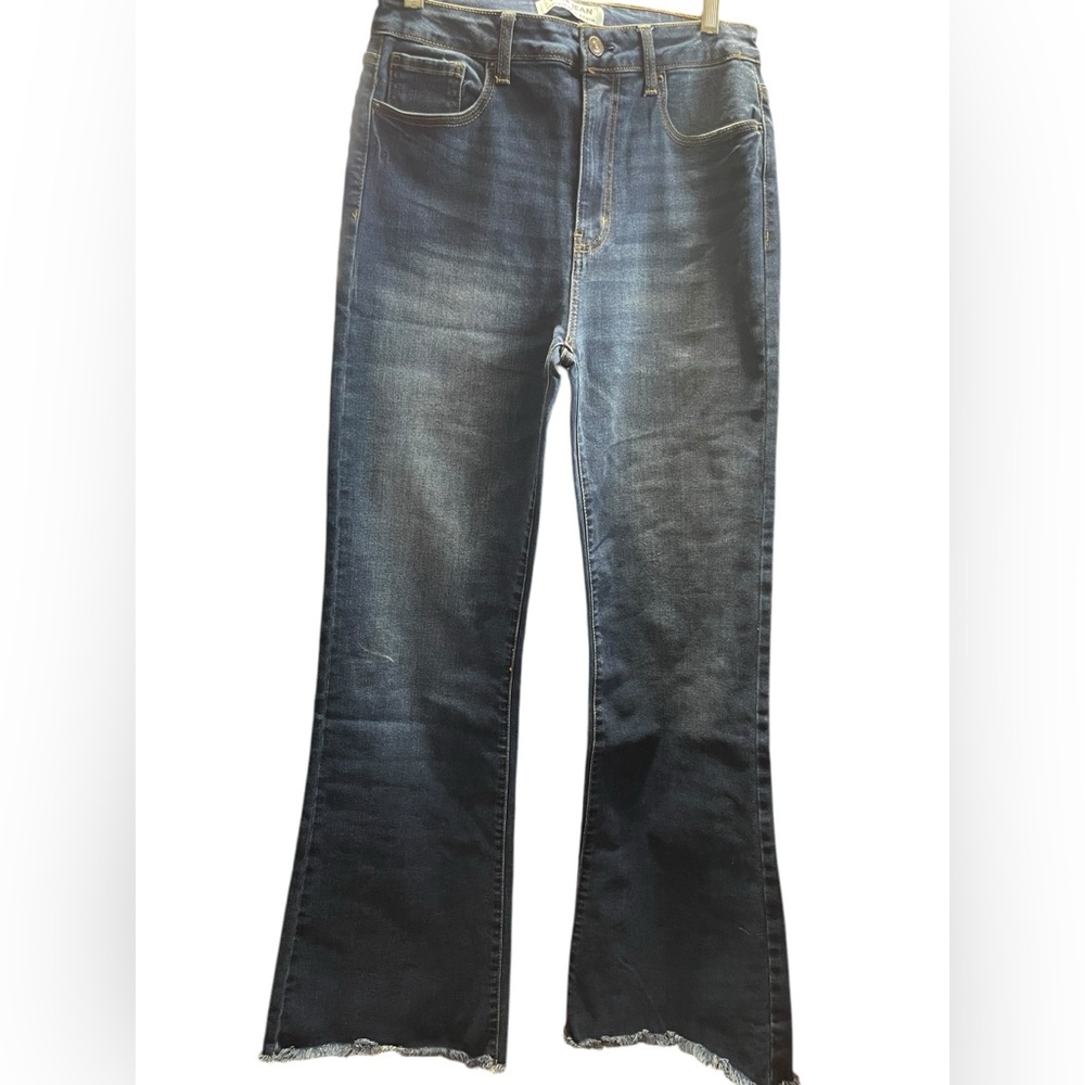 Wax Jean Blue Flare Wide Leg Denim